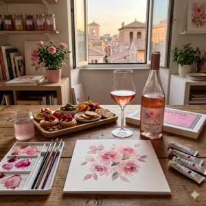 28/04 - "Nuances de Rosé:" Acquarelli rosa in atelier con Diletta Innocenti Fagni - Roma
